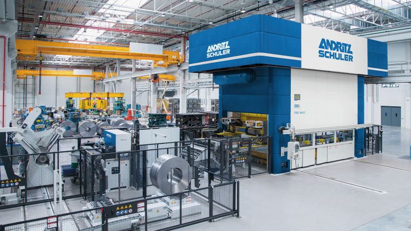 Der Pressenhersteller Schuler heißt künftig Andritz Schuler.(Bild:  Andritz)