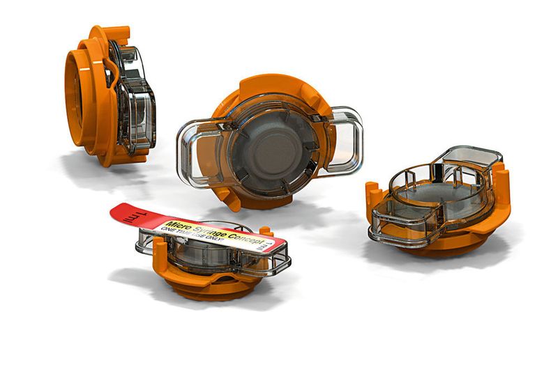 Mit integrierter Mikronadel: Das Mikroinjektionssystem dient der Verabreichung einer intradermalen Dosis. Das Verständnis der Anforderungen begleitet das Entwicklungsteam auf der Suche nach den besten Materialien und Verfahrenstechniken für ein medizintechnisches Produkt. (Bild: Phillips-Medisize)
