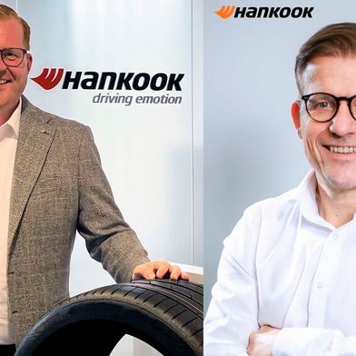  Nils Westphalen, Key Account Manager Leasing Fleet (links) und Jürgen Mahr, Direktor OEM After Sales/Leasing Fleet (rechts). (Bild: Hankook)