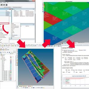 ESA Comp hat Schnittstellen zu HyperWorks für Pre- und Post-processing Aufgaben.