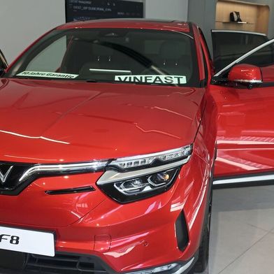 Den Vinfast VF 8 gibt es derzeit im Privatleasing für 279 Euro im Monat. (Bild: Grimm – VCG)