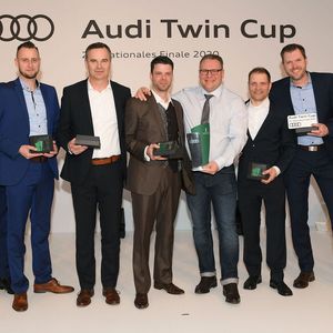 Das Audi-Zentrum Charlottenburg hat das Deutschlandfinale des 20. Audi-Twin-Cups für sich entschieden.(Bild:  Audi)