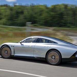 Der EQXX ist 4,98 Meter lang...(Bild:  Mercedes-Benz)