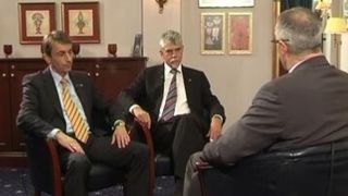 Interview mit dem scheidenden und dem neuen Geschäftsführer der Namur Dr. Hasso Drathen und seinem Nachfolger Dr. Wolfgang Morr. (Archiv: Vogel Business Media)