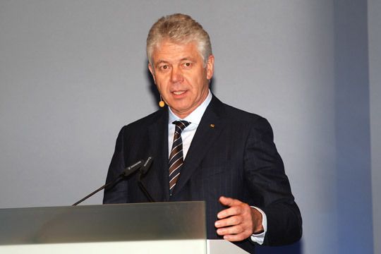 Hyundai-Deutschland-Chef Werner H. Frey kündigte an, einen Marktanteil von mindestens zwei Prozent erreichen zu wollen. (Archiv: Vogel Business Media)