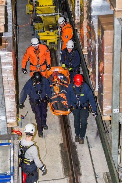 Nach eineinhalb Stunden: Rettung geglückt, Einsatzziel erreicht. (Bild: BLG Logistics)