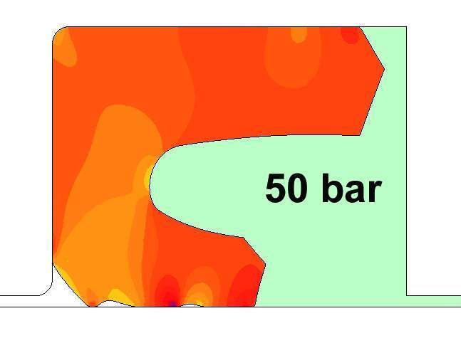 3 Berechnet: Finite Elemente Analyse des Dichtungsprofils HL (Archiv: Vogel Business Media)