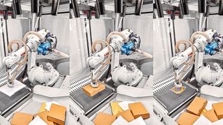 Die KI-basierte Robotiklösung von ABB und Covariant ist in der Lage, individuelle Objekte unterschiedlichster Art eigenständig zu identifizieren und zu greifen. (Axel Heiter Fotodesign)