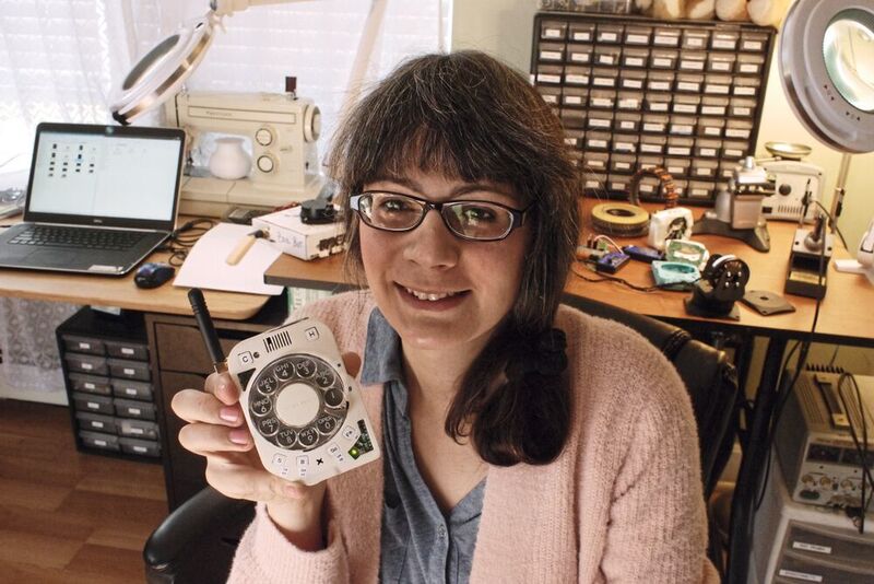 Justine Haupt: Das Rotary Un-Smartphone geht auf ein Bastelprojekt der Ingenieurin zurück.  (Justine Haupt)