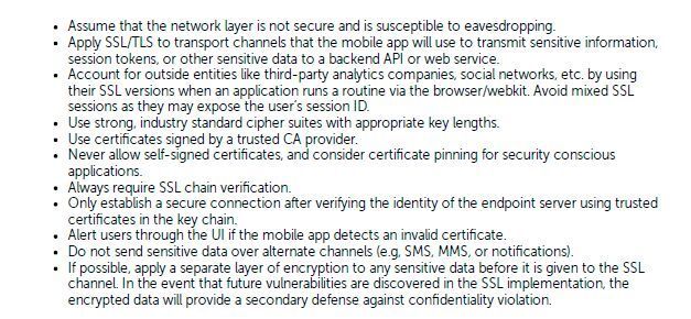 Die im Report genannten möglichen Maßnahmen gegen eine unsichere Verschlüsselung bei TLS. (Bitinspect)
