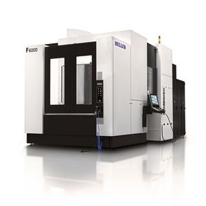 Die neue F 6000 von Heller wurde erstmals auf der EMO 2023 präsentiert und kann seit September 2023 bestellt werden.(Bild:  Heller)