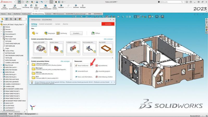 Wir haben mit Andreas Spieler von Dassault Systèmes über die wichtigsten Funktionen in Solidworks 2023 gesprochen. (Bild:  Dassault Systèmes)