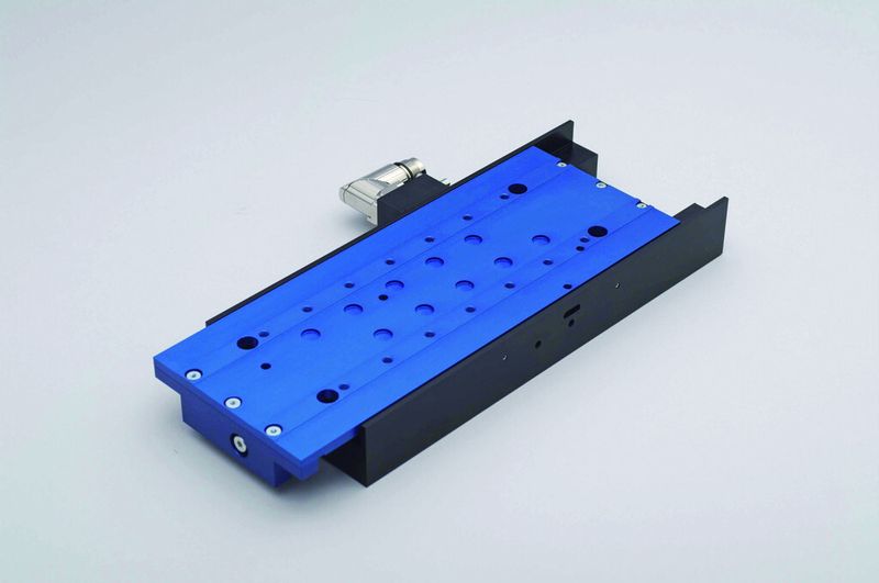 Der Linearmotor-Positioniertisch mit 67 N Spitzenkraft und einer Wegauflösung von +/- 1 µm. (Bild: Jung)