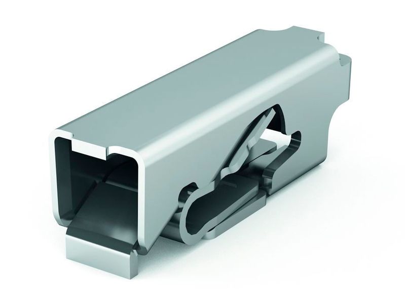 Ein Kontakt ohne Gehäuse: Die SMD-Leiterplattenklemme ist Wagos Kleinste. (Wago)