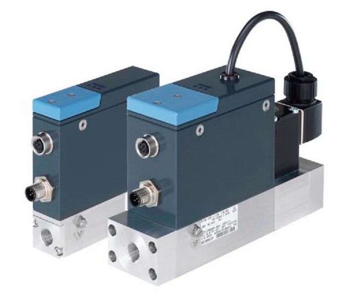 The MFCs/MFMs, Types 8742 and 8746, enable the efficient use of cutting-edge flow measurement technology despite older communication technology.  (Bürkert Fluid Control Systems)