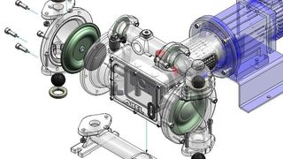Abel hat für seine Elektromechanischen Membranpumpen der Baugrößen EM-025 und EM-040 in Sphäroguss- und Edelstahlausführung die Baumusterzulassung für den Einsatzfall Zone 0 im Pumpeninneren erhalten. (Bild: Abel)