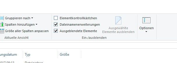 Um alle Daten eines Benutzerprofils anzuzeigen, müssen die versteckten Systemdateien eingeblendet werden. (Joos)