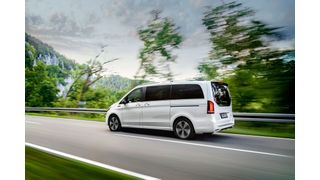 Die V-Klasse von Mercedes kommt auch mit E-Motor. (Daimler)