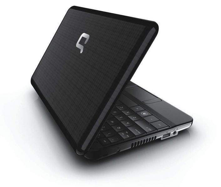 HP setzt beim Design des Compaq Mini 110c auf ein hochglänzendes Imprint-Finish im „Unity-Muster“. (Archiv: Vogel Business Media)