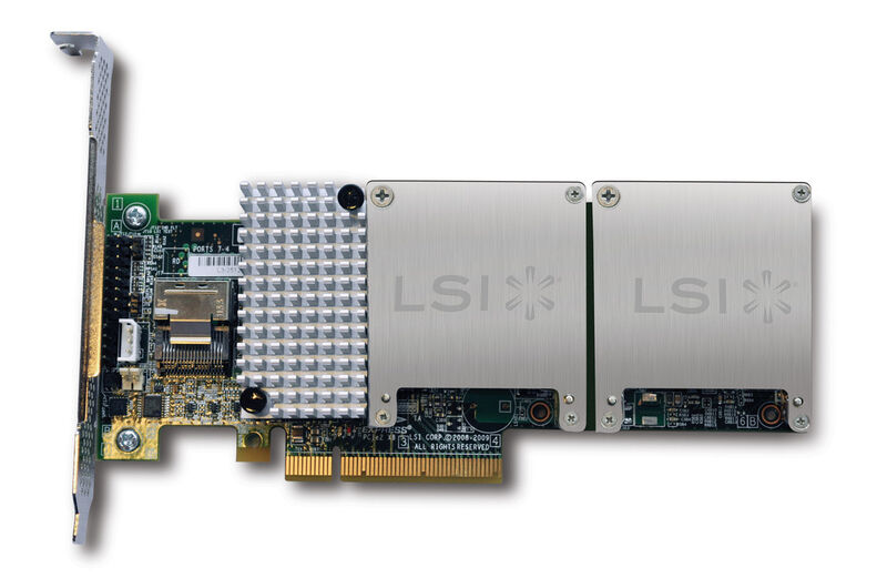 Der LSI Nytro MegaRAID-Controller cacht Hot Data auf bis zu 800Gb Flash-Speicher. (Foto: LSI)