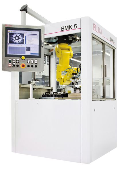 Bild 1: Das flexible Konzept dieser Messzelle emöglicht außer der Durchführung der üblichen messtechnischen Aufgaben auch die Erweiterung um Module zur Automatisierung des Produktionsprozesses. (Bild: Blum-Novotest)