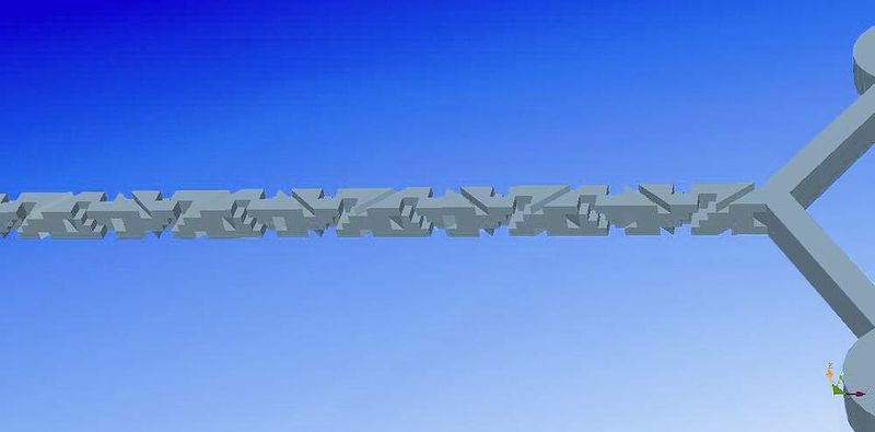 Abb. 4: 3D-Ansicht der Mikrostruktur  (Bild: Fraunhofer ICT)