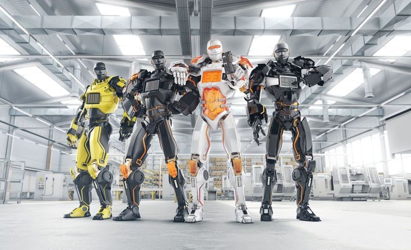 Mit u-mation steht Weidmüller in den Startlöchern, um offene und plattformunabhängige Automatisierungslösungen zu realisieren: Die vier Roboter: u-remote safety, u-remote, u-control und u-view (v.l.n.r.). (Weidmüller )