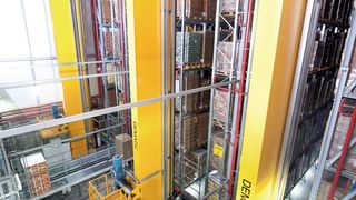 Dematic hat für den israelischen Lebensmittelhersteller Osem ein viergassiges, 40 m hohes und rund 180 m langes Paletten-Hochregallager geliefert.  (Bild: Dematic)