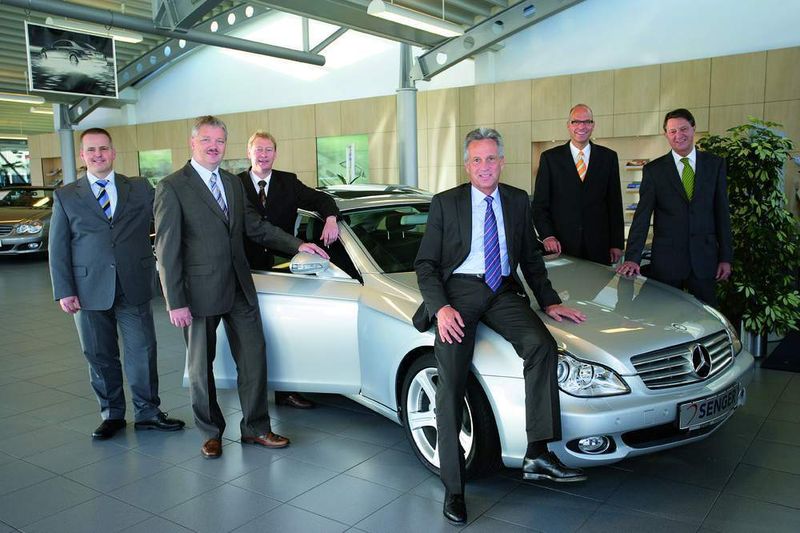 Die Führungskräfte des westlichen Teils der Senger-Gruppe auf einen Blick: Ulrich Linnemann, Michael Hemelt, Thomas Altevolmer, Andreas Senger, Markus Pettendrup und Reinhold Jolk (v. li.) (Archiv: Vogel Business Media)