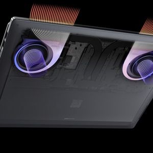 Erstmals bei einem Consumer-Gerät setzt HP bei der Kühlung auf eine Tower-Hinge- und Trunk-Architektur.(Bild:  HP)
