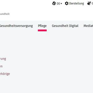 Informationen rund um die Pflege(©  www.gesund.bund.de)