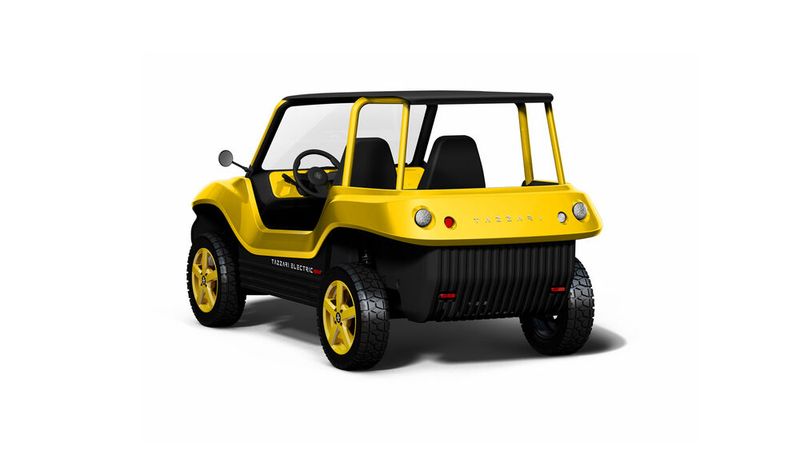 Der Buggy mit offener Fahrgastkabine dürfte sich vornehmlich für den Einsatz in wärmeren Gegenden empfehlen. (Bild: Tazzari)