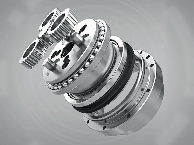 Die kompakten Zykloidgetriebe der RF-P-Serie arbeiten präzise und ermöglichen schnelle Taktzeiten sowie hohe Abtriebsgeschwindigkeiten bis zu 200 min-1. (Nabtesco)
