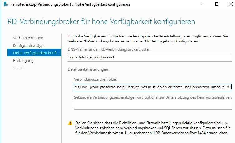 RD-Verbindungsbroker lassen sich hochverfügbar an eine Azure SQL-Datenbank anbinden. (Thomas Joos / Microsoft)