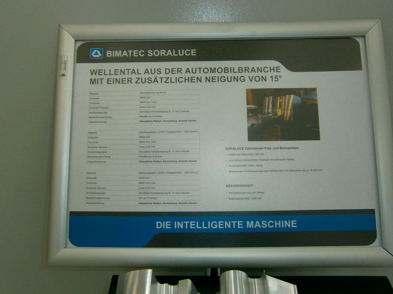 Live-Machining am Beispiel einer TA-A 25 bei Bimatec Soraluce in Limburg samt Bearbeitungsbeispielen... (Königsreuther)