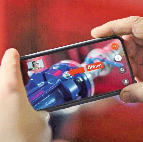 Ein Bild sagt mehr als tausend Worte: Seepex AR Assistant bringt vorhandenes Spezialisten-Know­how in Echtzeit dorthin, wo es letzten Endes gebraucht wird. (Bild: Seepex)
