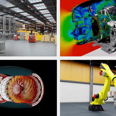 Nvidia Omniverse ist eine Sammlung von Bibliotheken und Microservices für die Entwicklung physischer KI-Anwendungen wie industriellen digitalen Zwillingen und Robotiksimulationen. (Bild: Nvidia)