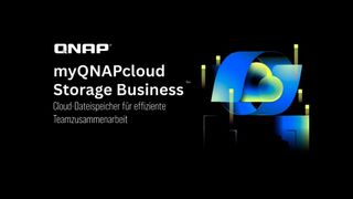 Die Qnap Business Cloud Storage verspricht ein einheitliches Cloud-Speicher-Abonnement, das persönliche Arbeitsbereiche, Teamzusammenarbeit und unternehmensgerechte Datensicherung kombinieren kann. (Bild: Qnap, bearbeitet mit Canva)