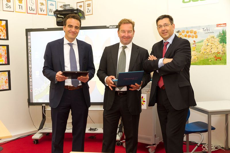 Managementrundgang Education: Marcus Adä, Gerhard Schulz und Robert Beck (Archiv: Vogel Business Media)