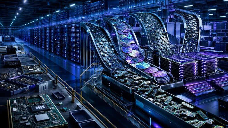 Flash-Speicher werden in riesigen Mengen für High-Bandwidth-Memory und High-End-NAND verwendet – und fehlen an anderen Stellen.(Bild:  KI-generiert)