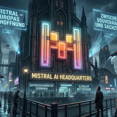 Mistral AI als Europas KI‑Hoffnung: zwischen Souveränitätsanspruch und globalem Wettbewerbsdruck. (Bild: KI-generiert)