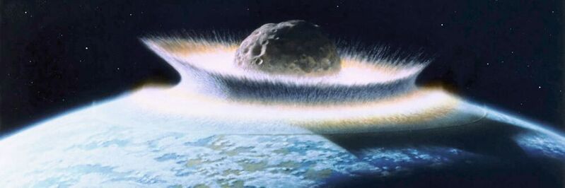 Große Asteroideneinschläge können erhebliche Mengen Material der Erdkruste aufschmelzen. 