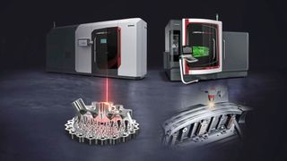 Die «Lasertec DED hybrid»- und «Lasertec SLM»-Technologien integrieren sich nahtlos in durchgängige Prozessketten der additiven Fertigung und setzen neue Massstäbe für Präzision und Produktivität in der Serienfertigung. (Bild: DMG Mori)