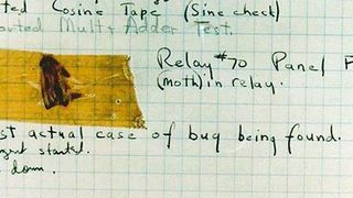 Der erste „dokumentierte Bug“ war eine Motte, die in die Relais des Mark II geraten war. (gemeinfrei)
