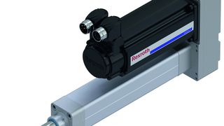 Ohne Vertiefungen oder Nuten: In der neu entwickelten zweiten Generation hat Rexroth bei dem Zylinderkörper die Prinzipien des hygienischen Designs umgesetzt. (Bild: Bosch Rexroth)