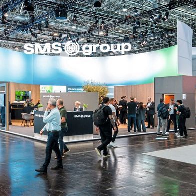 Auf der Aluminium 2026 in Düsseldorf präsentiert SMS ihr gesamtes 
Technologiespektrum in Halle 5, Stand A34.  (Bild: SMS Group GmbH)