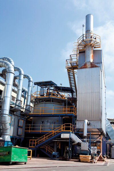Neben der Antriebstechnik leistet eine Biogasanlage einen wichtigen Beitrag zur umweltfreundlichen Papierproduktion bei Kruger Products. (Bild: Nexterra Systems Corp.)