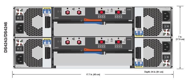 Das Disk Shelf DS4243/4246 kann bei Vollbestückung mit 24 Festplatten eine Kapazität von 72 Terabyte zur Verfügung stellen. (Tobias Mayer)