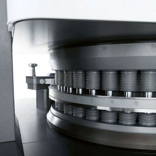 An automatic calibration autoregulation function has been introduced for Ima Active's new Domina tableting machine. An automatic calibration autoregulation function has been introduced for Ima Active's new Domina tableting machine.