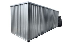 Die Aczent-Container sind in zwei Größen mit einem Fassungsvermögen von bis zu 69 Radsätzen erhältlich. (Bild: Aczent)